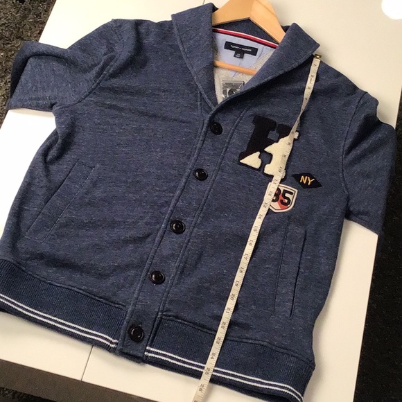 NWT Tommy Hilfiger Varsity Cardigan. Size L. Blue Jean color. - Picture 15 of 15